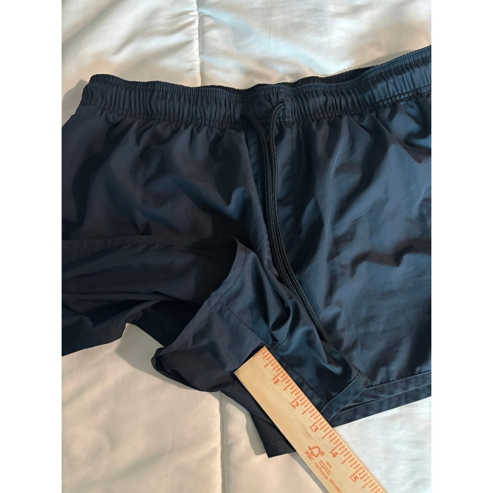 HM Womens Navy Blue Athletic Mesh Lined Running Shorts Size Large - Picture 9 of 9